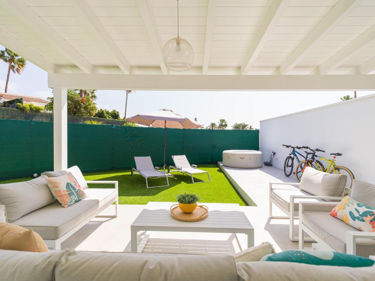 Aquarium Bungalow Private Jacuzzi, 3 Bedrooms, Ac And Bikes Maspalomas  Esterno foto
