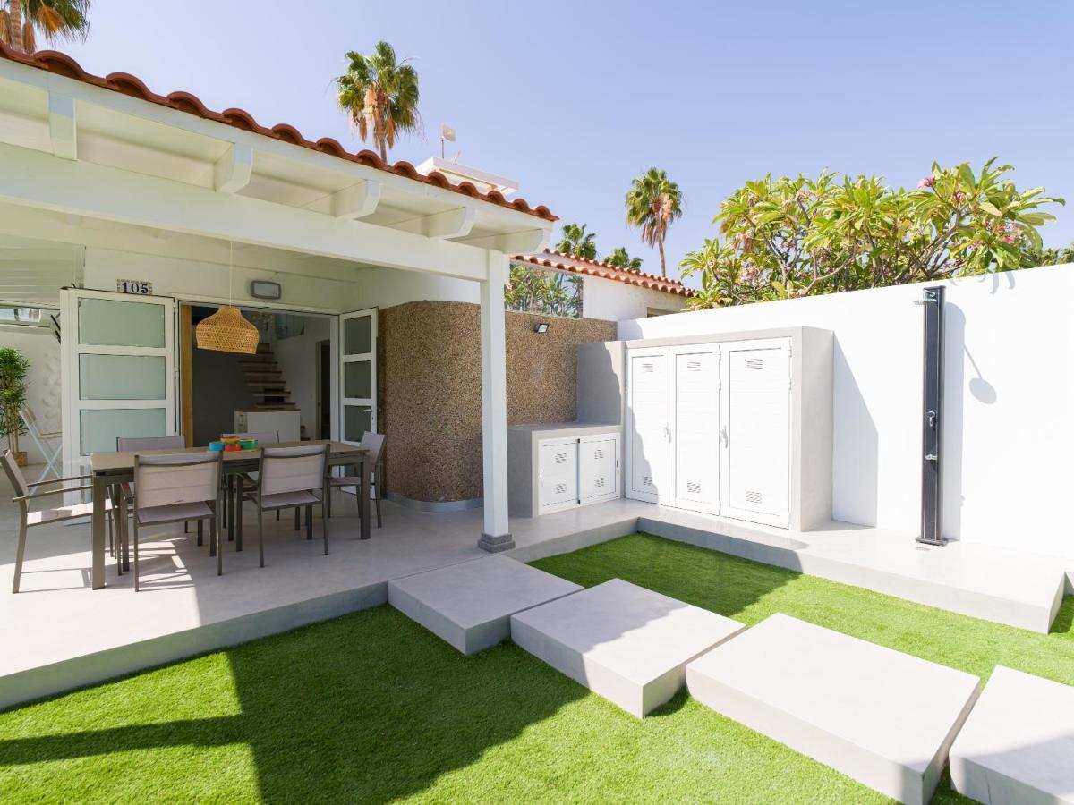 Aquarium Bungalow Private Jacuzzi, 3 Bedrooms, Ac And Bikes Maspalomas  Esterno foto