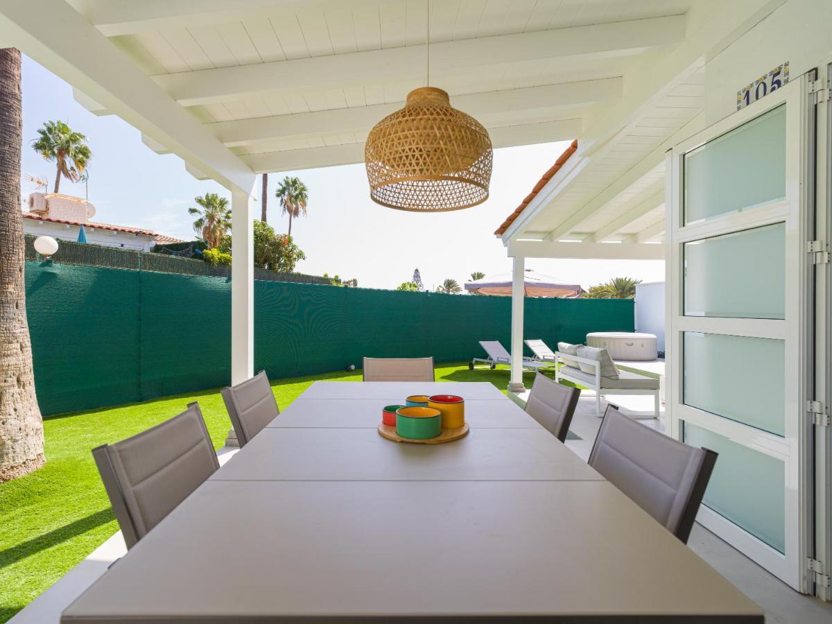 Aquarium Bungalow Private Jacuzzi, 3 Bedrooms, Ac And Bikes Maspalomas  Esterno foto